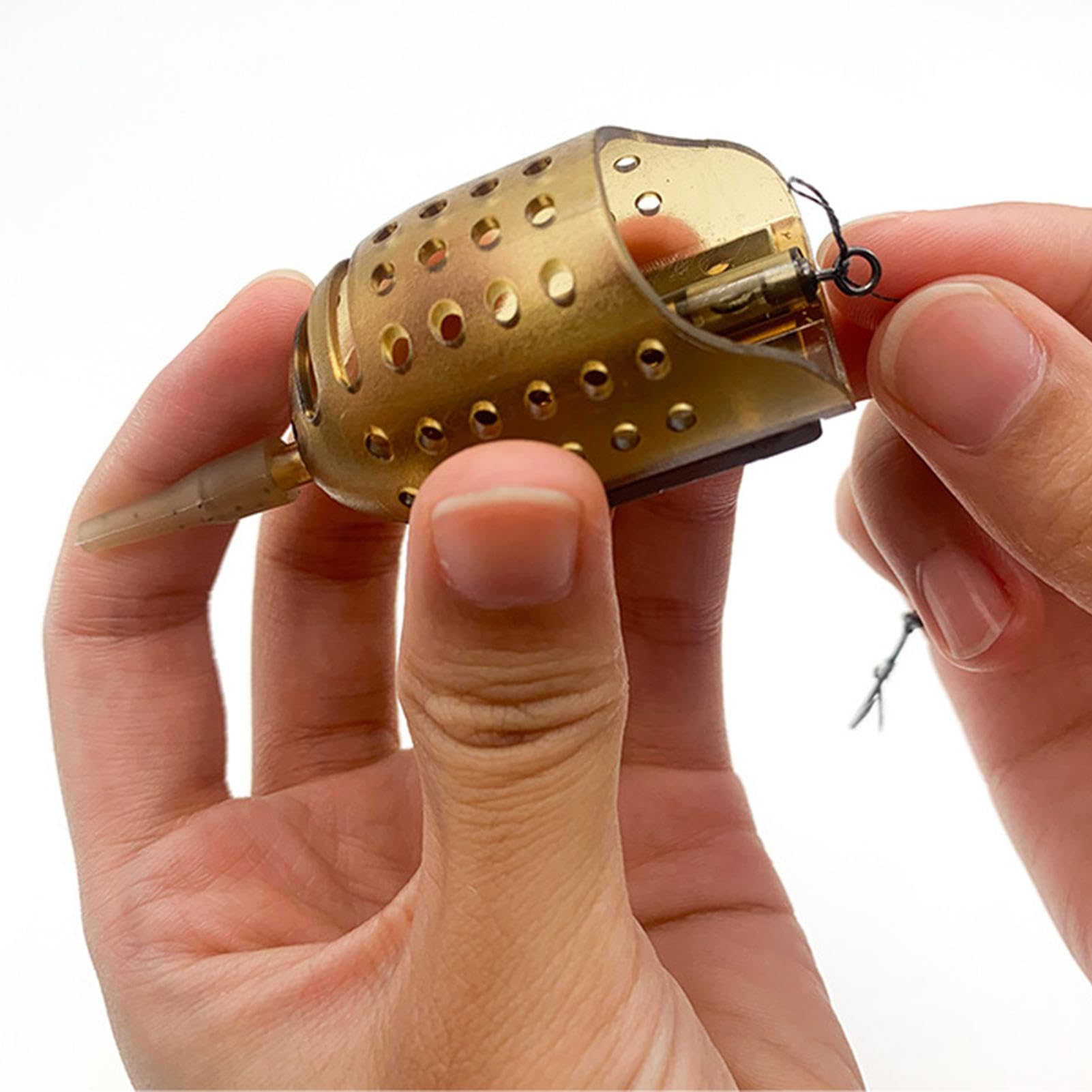 Karpfen Köderhalter Mit Feder - Köderkorb Für Süß- & Salzwasser Angeln