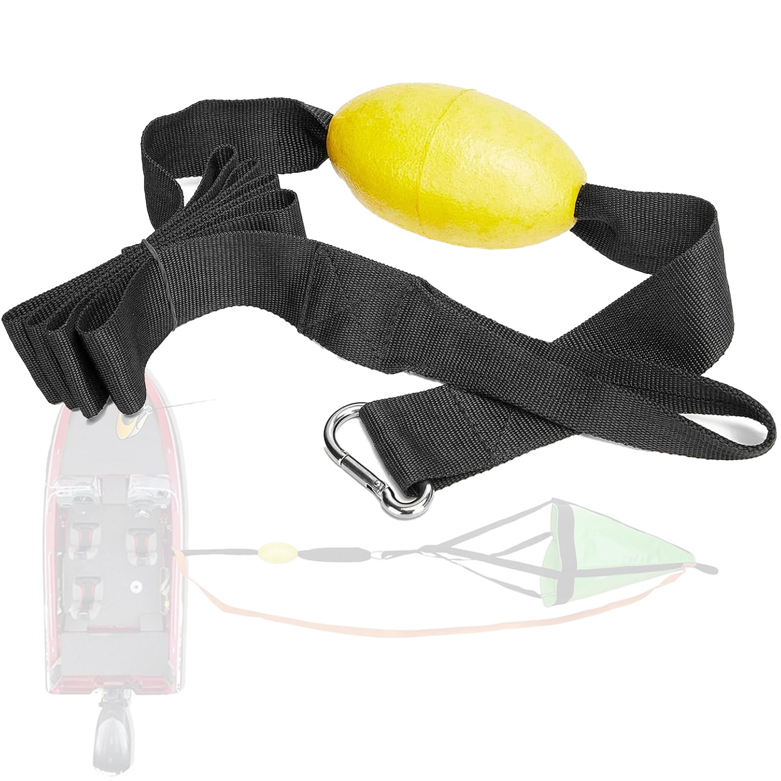 Câble flottant robuste pour ligne de remorquage de kayak, bouée de marqueur d'ancre, harnais de chaussette de dérive, accessoires pour jet-ski PWC et bateau vert