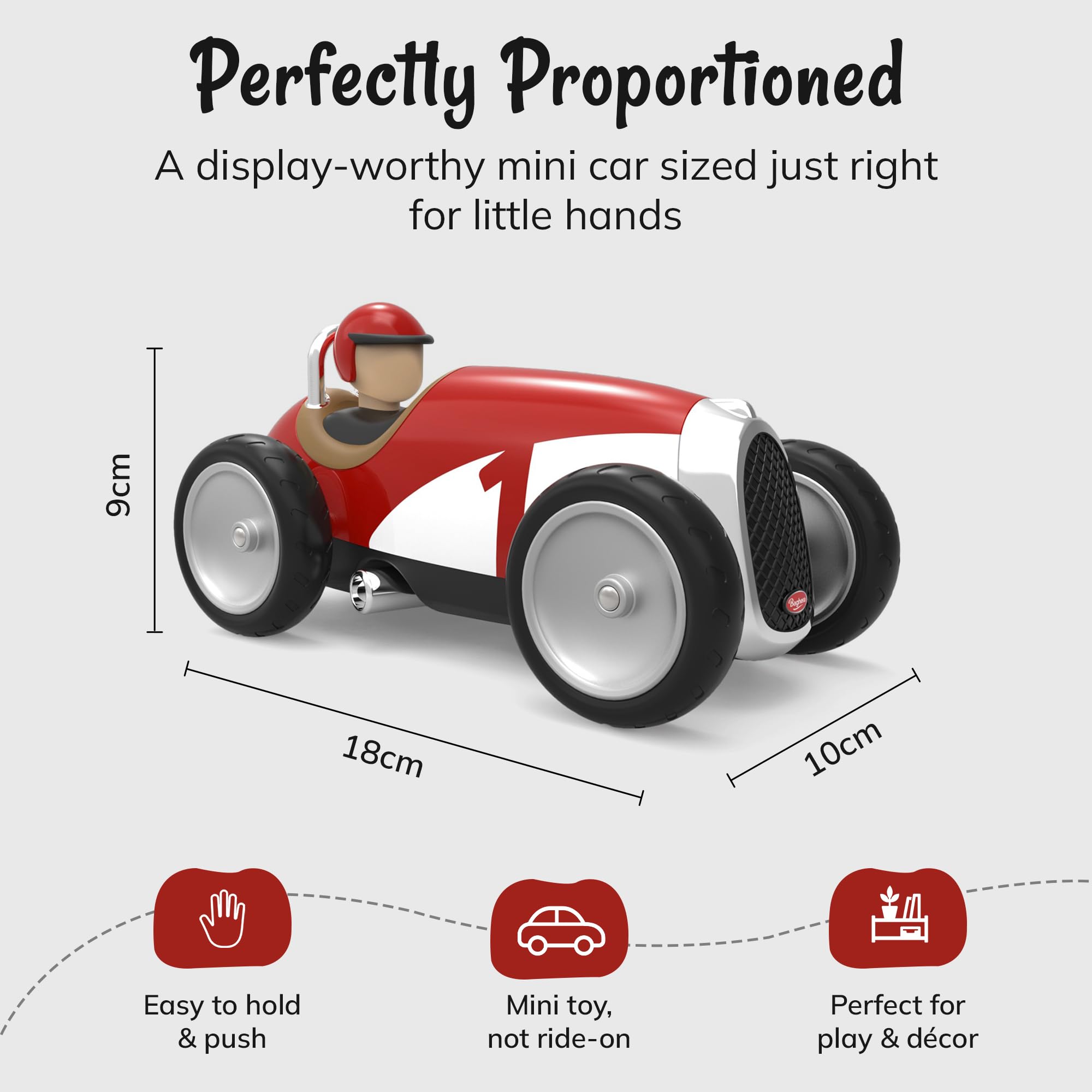Baghera Racing Car Porsche 911 - Auto in miniatura ufficiale - Giocattolo per bambini dai 3 anni - ABS resistente - Design elegante ispirato alla Porsche 911 Classica (argento)