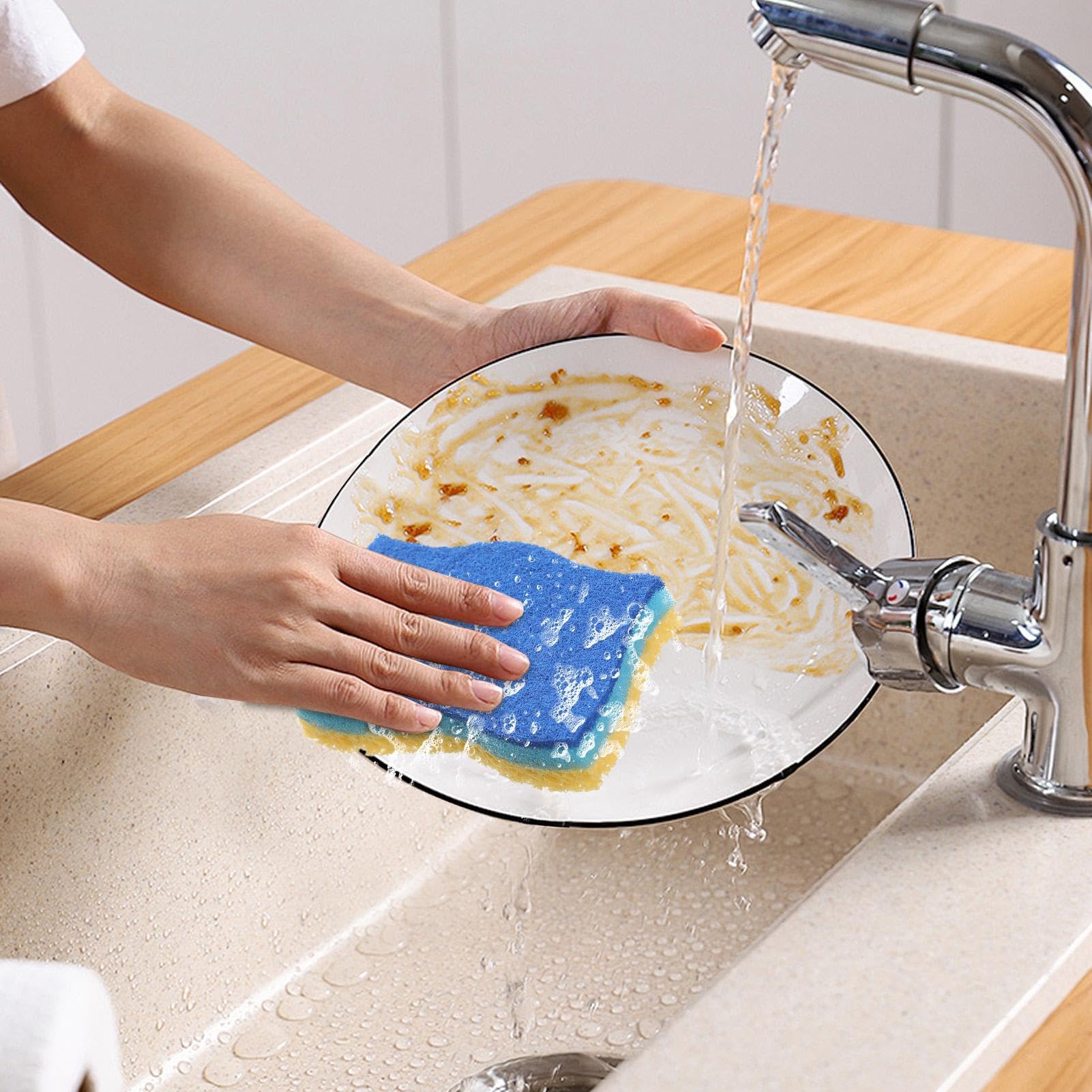 Spugna Lavapiatti Cucina E Stoviglie Tamponi Abrasivi A Doppia Faccia Per | Cucina Spugne E Tamponi Abrasivi Per La Casa, Bar, Hotel, Ristoranti, Centri Commerciali