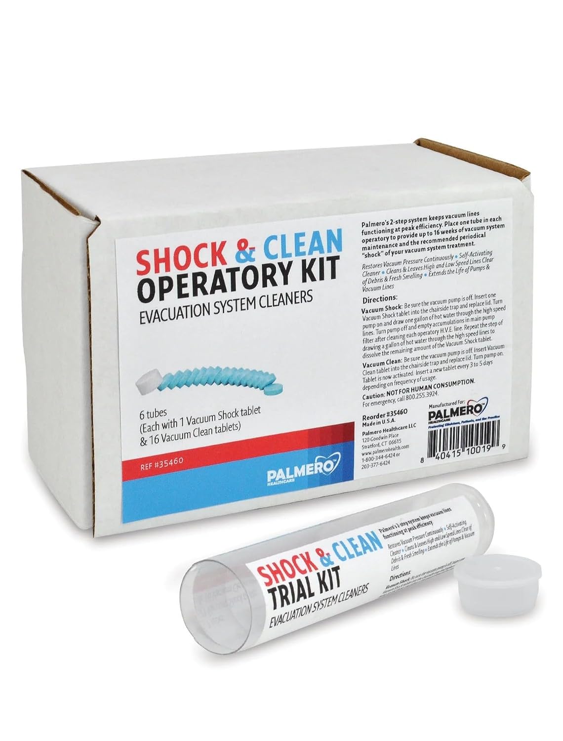 Palmero 3546O Shock & Clean Operatory Kit 6 Tubes of #3546Tk