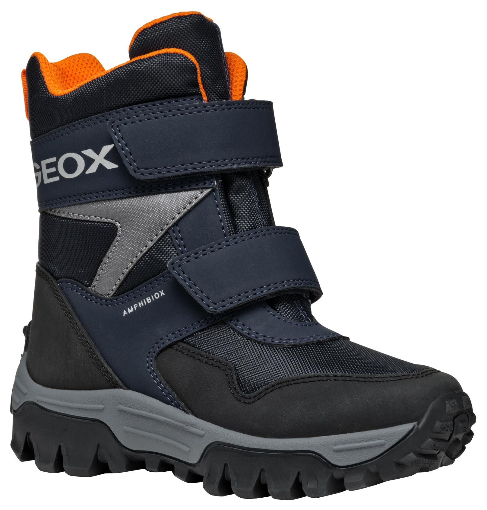 Geox J Himalaya BOY B ABX Snow Boot, Navy, 4.5 UK