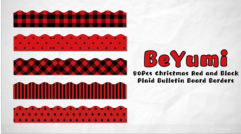 Red And Black Bulletin Board Classroom Decor Red And Black Etsy