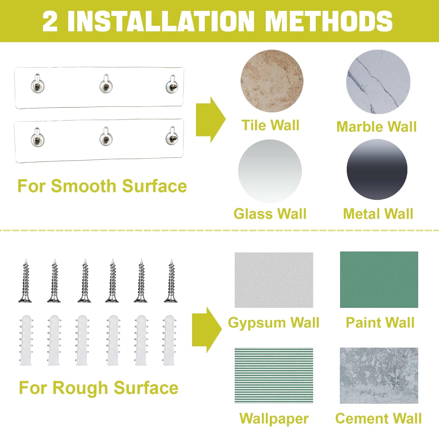 Acrylic Bathroom Shelves Adhesive, 2 Pack Self Adhesive Clear Shower Shelves Transparent Floating Shelf Wall Mounted Thick Storage Rv Accessories Display No Drill Organization Decor