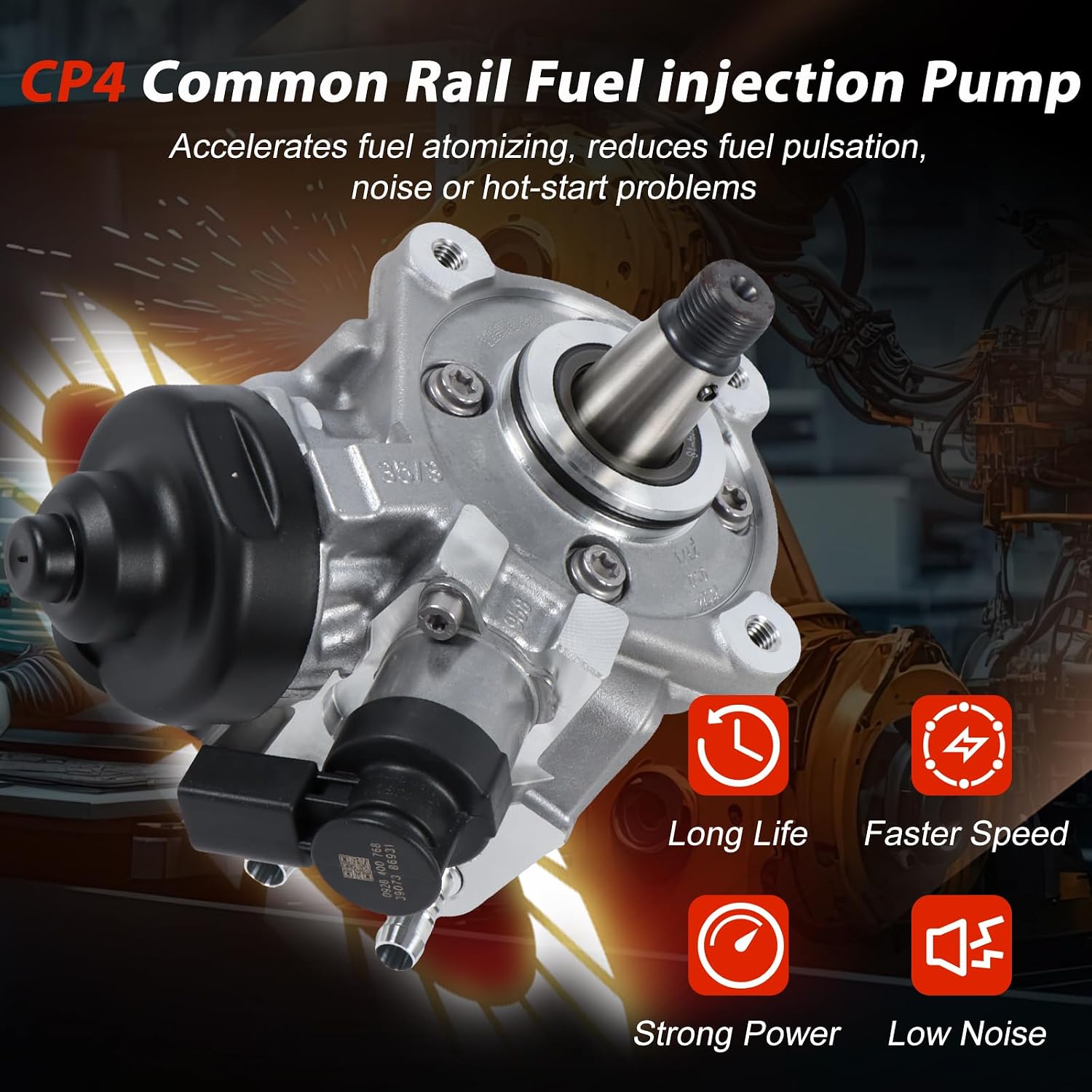 0445010507 03L130755A 03L130851 0445010543 CP4 Fuel Injection Pump for Audi A1 A3 A4 A5 A6 VW Amarok Eos Golf Jetta Passat Seat Skoda 2.0 TDI