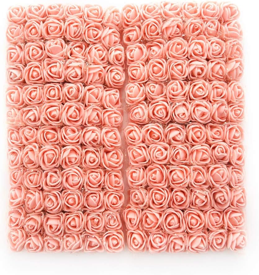 Amazon.com: Foam Roses 144pcs Artificial Flowers Mini Rose Fake Flower ...