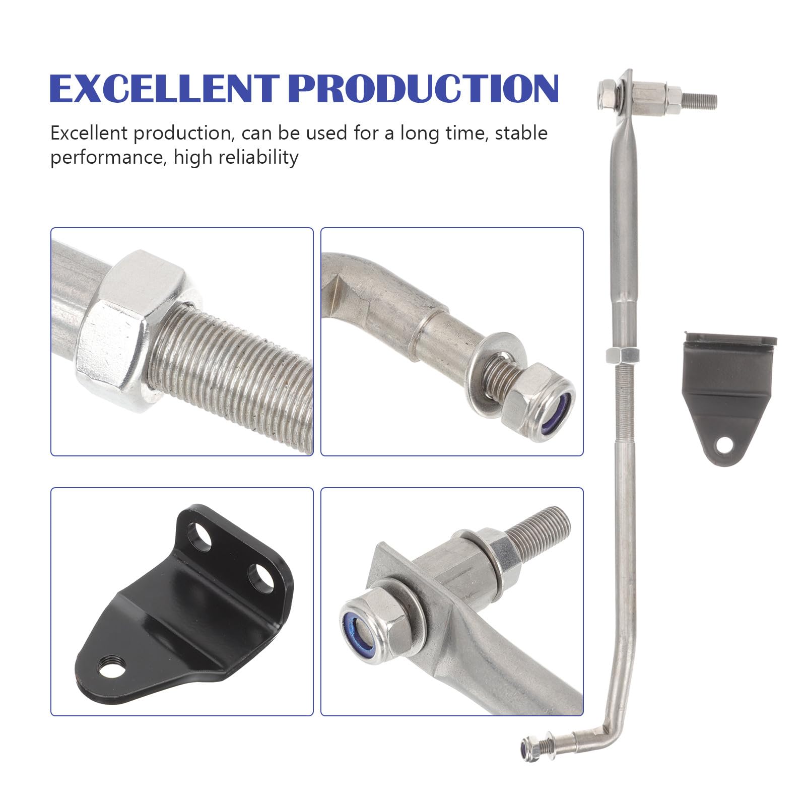 Abaodam Timone Sterzante di Sterzo Resistente All’usura Regolabile in Inox Accessorio Barca per Fuoribordo 40hp per Riparazione e Marittima