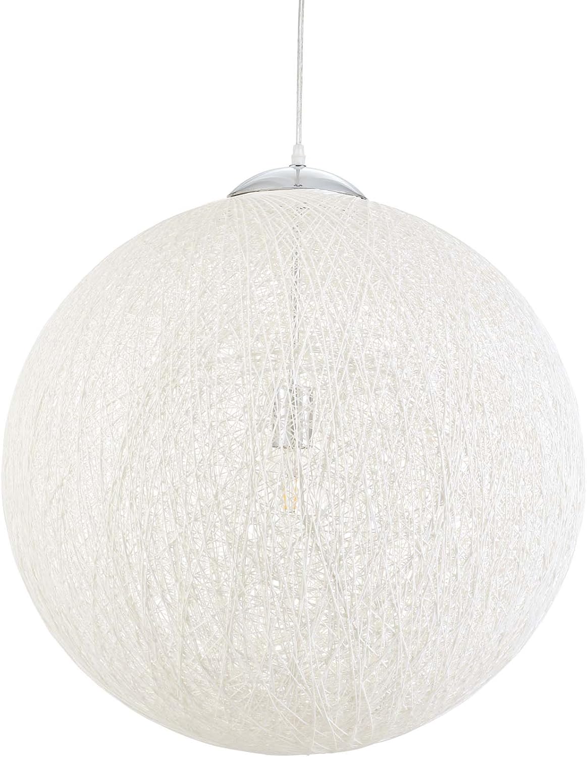 ❤ Crаzу Dеаlѕ Modway Spool Woven Cotton 24 Round Pendant Light Chandelier in