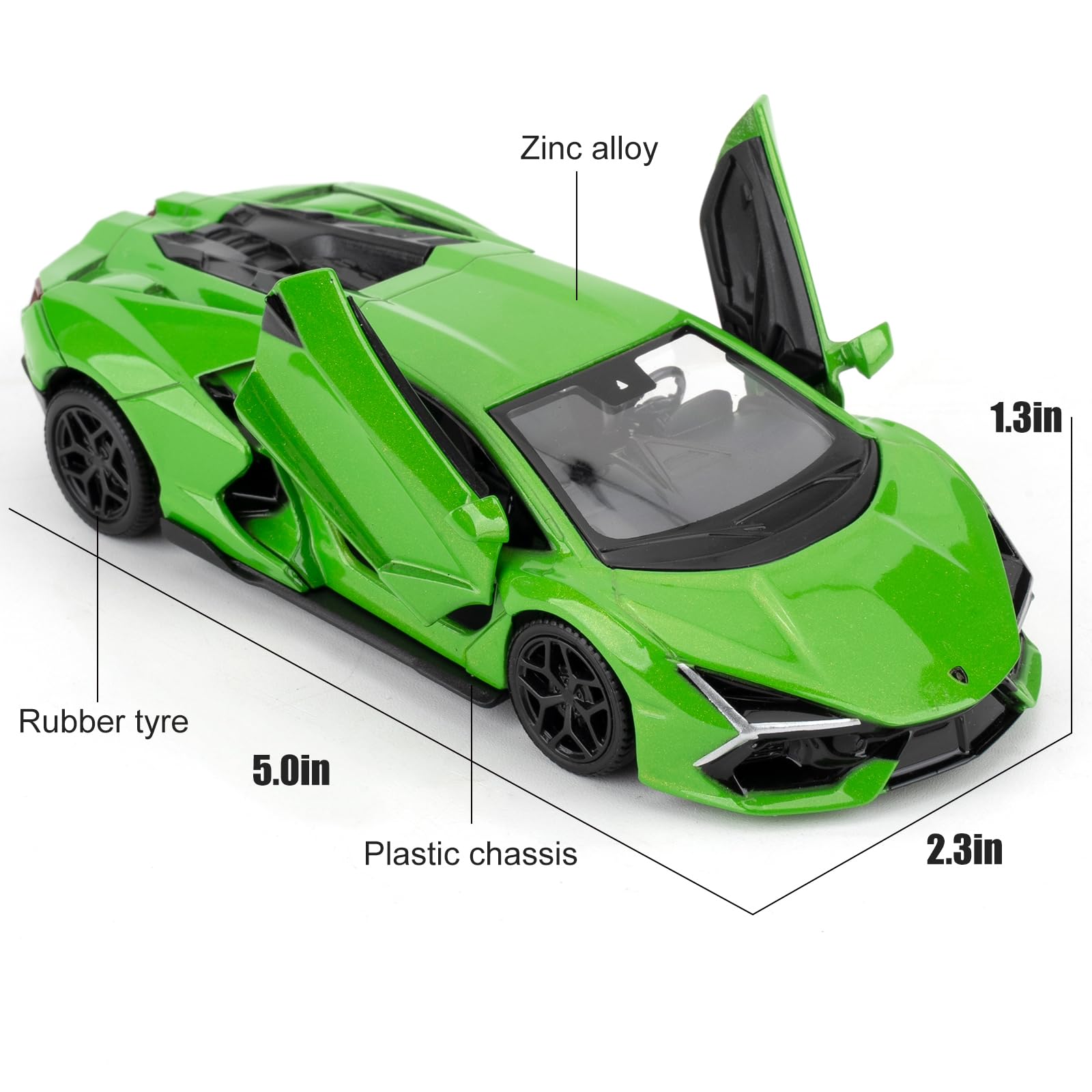 Amazon.com: 1/36 Lamborghini Reventon Toy Car, Model Car with Pull