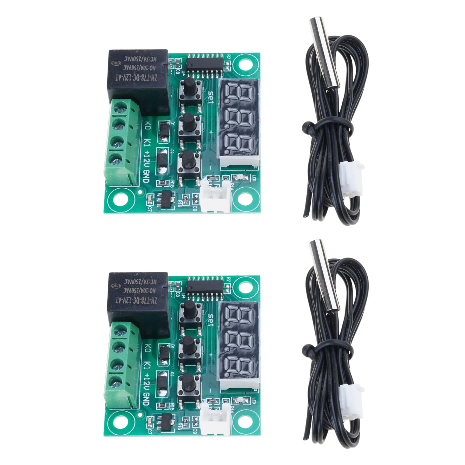 Digital Temperature Controller Module with NTC10K Probe 0.1℃ Control Accuracy for Stable Heating and Cooling Operating Temperature Regulator