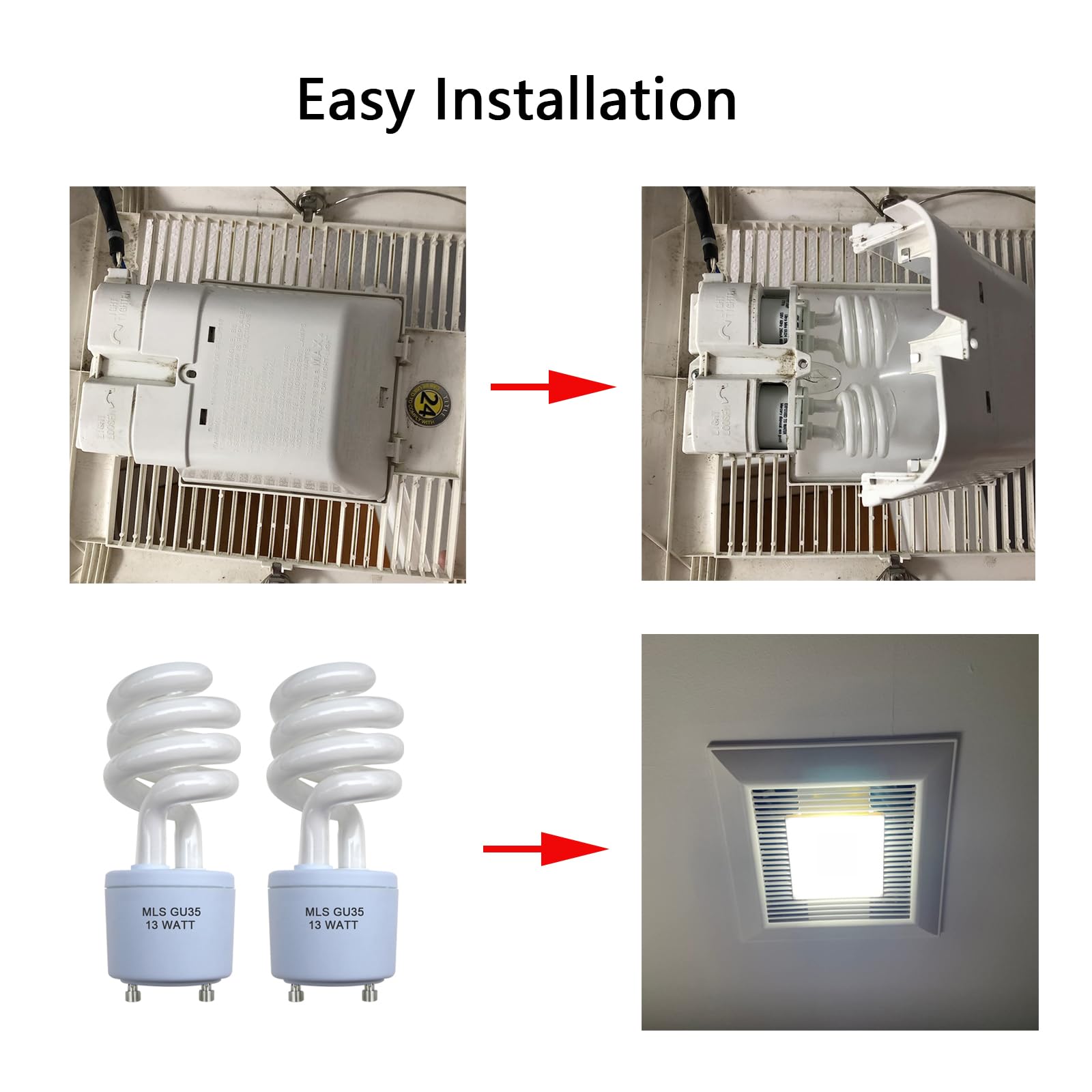 Valoisa MLS13GU35 Light Bulbs,Replacement for Panasonic VQL5