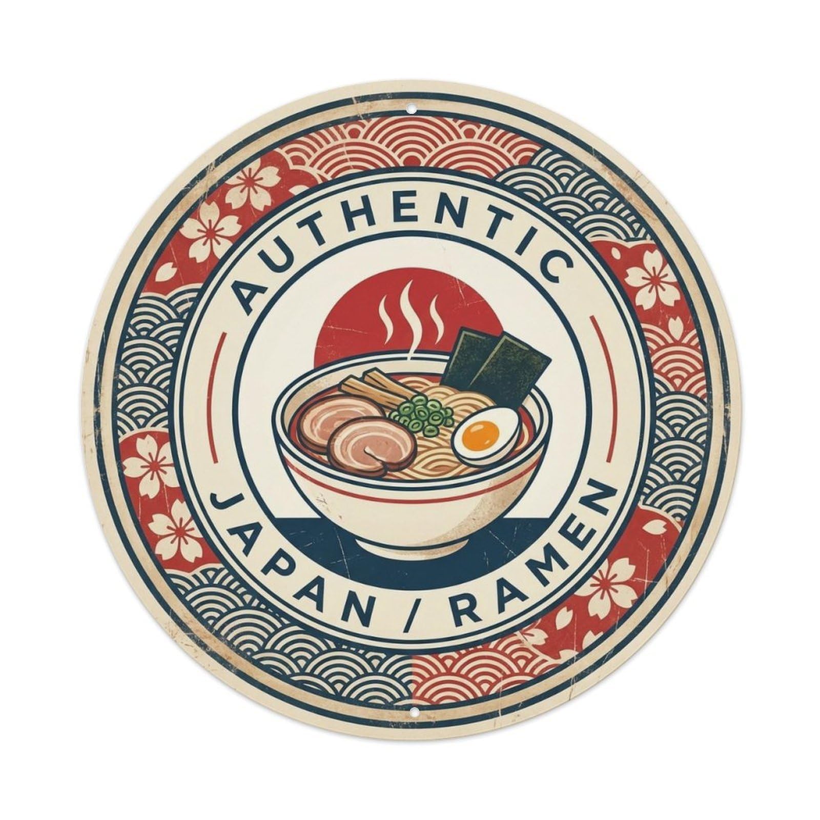 Japan Travel Ramen Japanese Noodle Dish Cuisine Metal Tin Sign