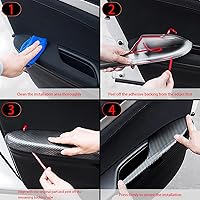 Vista 6 de YOUTOOCAR Cubierta de panel de botón de aire acondicionado interior con patrón de fibra de carbono compatible con Chevy Trailblazer 2020-2023