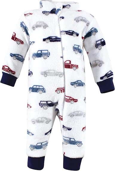 Hudson Baby offers a charming selection of plush jumpsuits for baby girls. Made with soft and cozy materials, these jumpsuits are designed to keep little ones warm and comfortable during colder months.