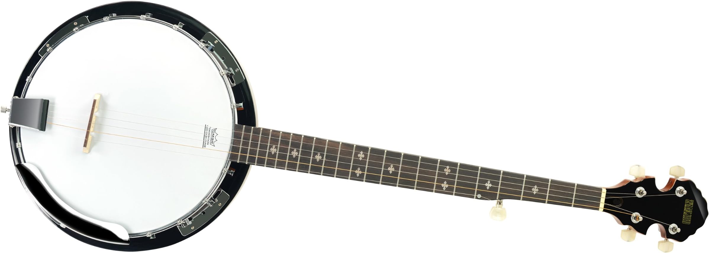 Orleans ORL 208B Full Size 5-String Banjo with Gig Bag, Brown