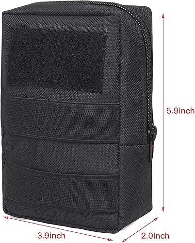 Miniatura 7 de Bolso táctico militar al aire libre EDC Molle bolsa cremallera paquete de cintura bolsa cinturón bolsa teléfono caso para acampar senderismo