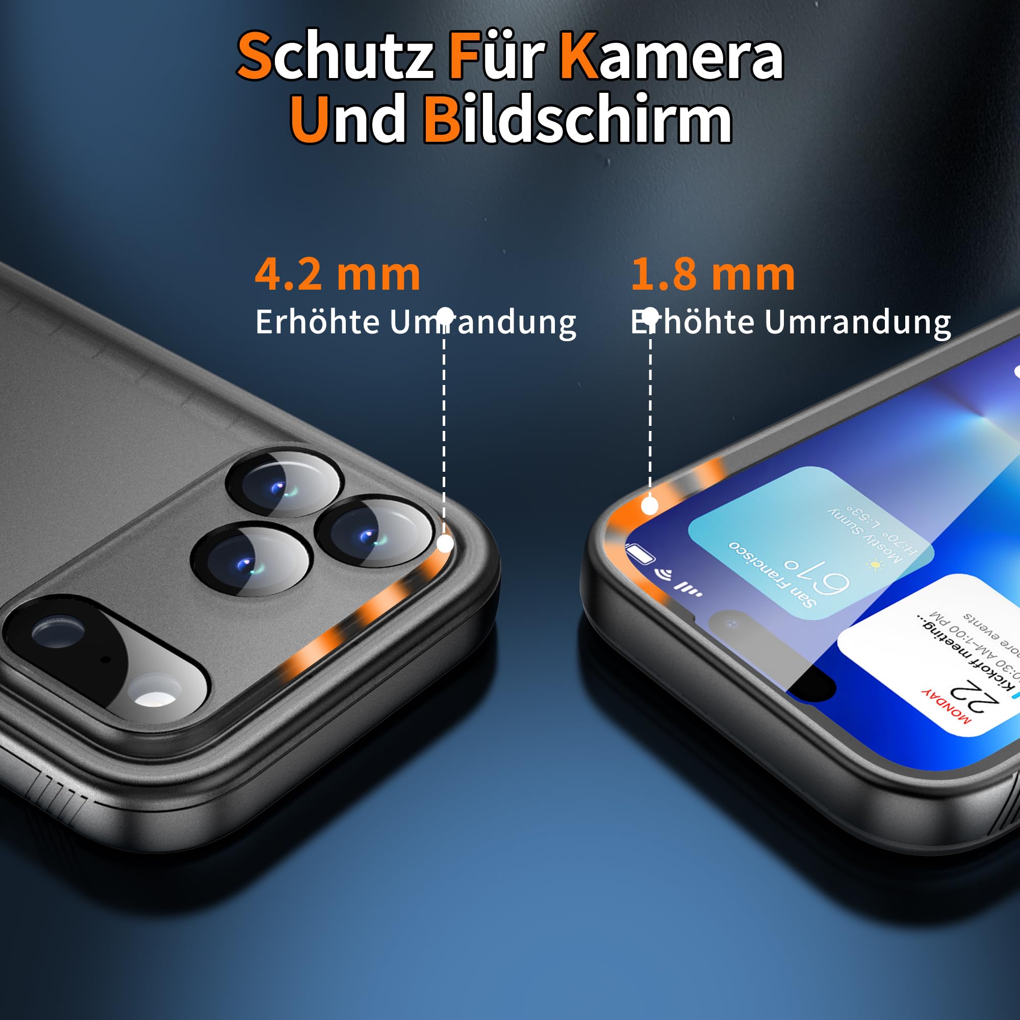 Cozycase 1S-Knopf Wasserdicht Handyhalterung Fahrrad Für iPhone 17 Pro Max | Anti-Diebstahl Hülle Handy Halter Motorrad Lenker Rennrad Mtb Ebike Bike Phone Holder Mount Fahrradhalterung IP68 Waterproof