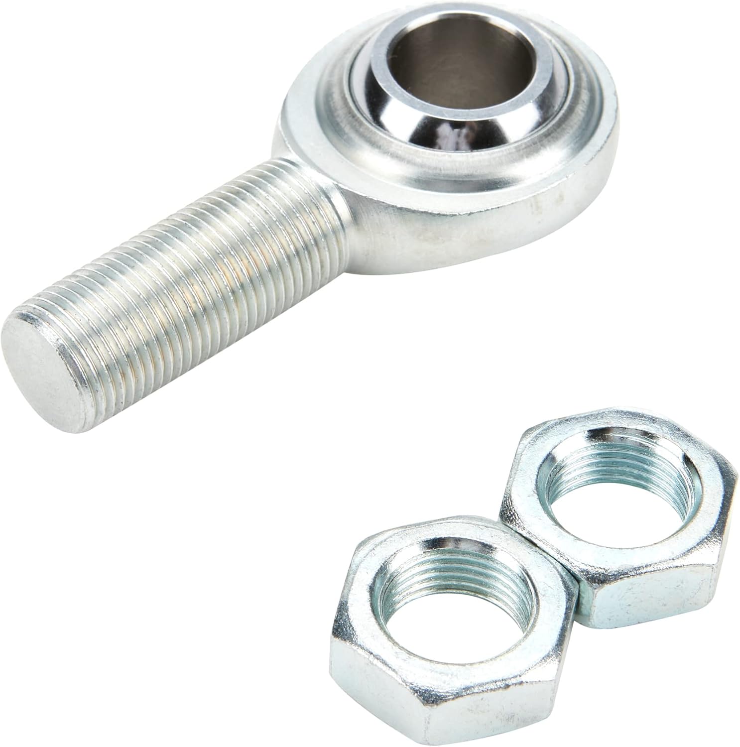 Allstar Performance Steering Shaft Support, Spherical Rod End, 3/4-16 in Right Hand Male Thread, Oversized, Jam Nut, Steel, 3/4 in Steering Shaft, Kit