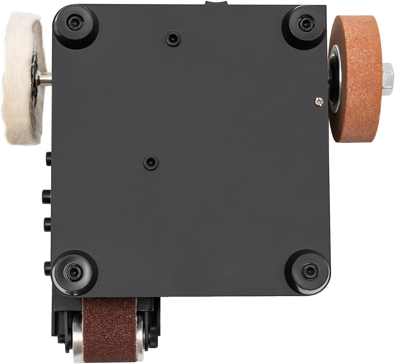 Electric Mini Belt Sander，350W DIY Electric Belt Sander for Knife Making Upgrade Knife Sharpening Belt Sander with 10PCS Abrasive Belt for Wood Metal Knife