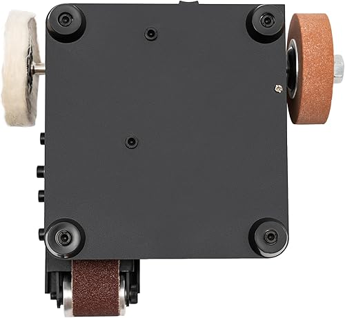 Miniatura 6 de Mini lijadora de banda de 350 W Lijadora de banda eléctrica Máquina de pulido de correa de pulido eléctrico, máquina lijadora de banco pequeño DIY