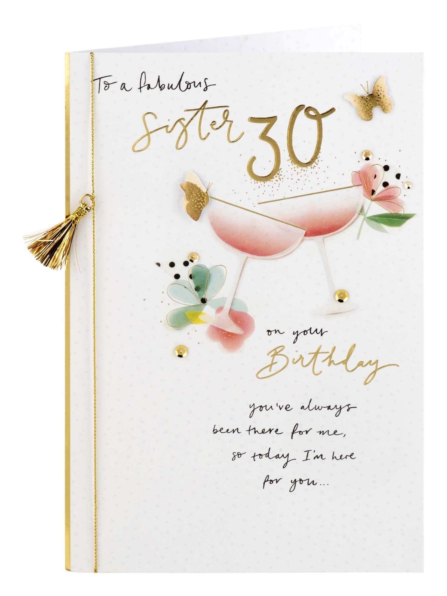 Clintons: Pink Ribbon Auntie Biglietto di auguri per compleanno, 235 x 155 mm, multi, 1152756