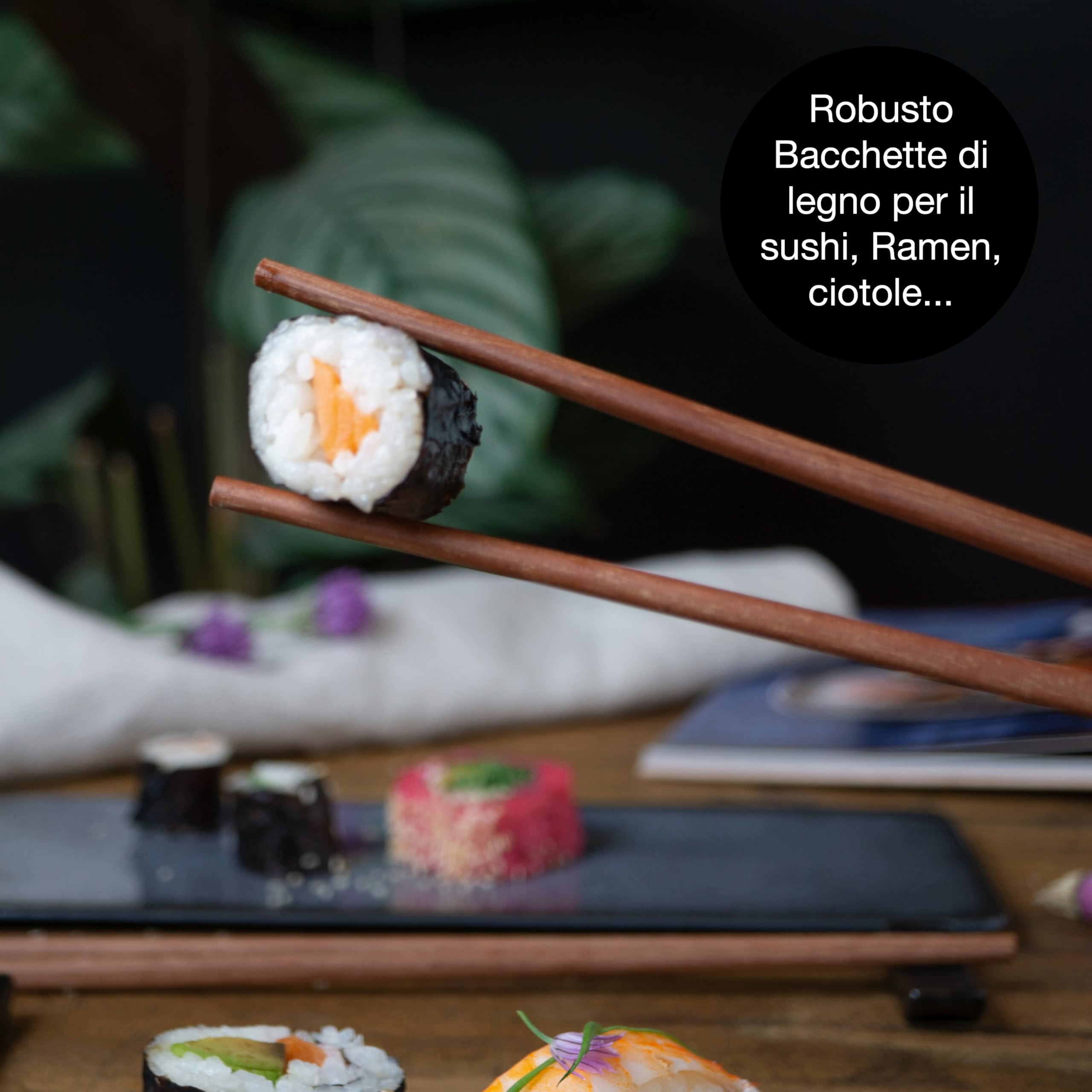 Moritz & Moritz Set di stoviglie per sushi per 2 persone - 10 pezzi - Set per servire il sushi con 3 piatti per sushi - 2x piatti per sushi, ciotola per miso, ciotoline e bacchette