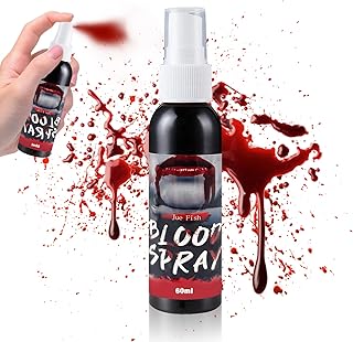 Fake Blood Spray Washable Blood Splatter Special Effects for Clothes, Halloween Costume Cosplay Monster Zombie Vampire SFX Makeup Spray