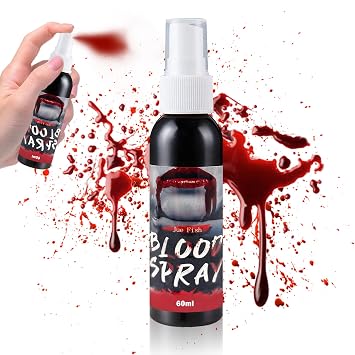 Fake Blood Spray Washable Blood Splatter Special Effects for Clothes, Halloween Costume Cosplay Monster Zombie Vampire SFX Makeup Spray