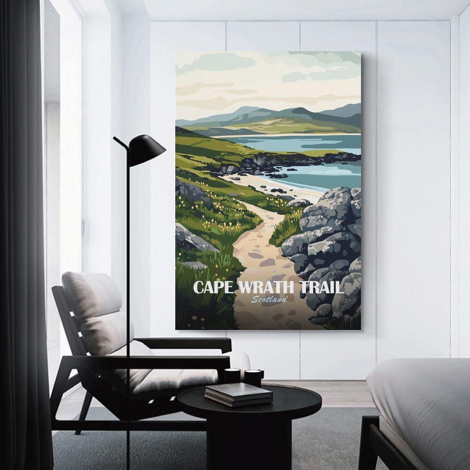 Junmoney Unframe-Style-15-2 Cape Wrath Trail Scotland Landscape Art Wall Art Print 24X36inch(60X90cm), For Lounge, Study, Hallway Or Flat Walls, Decorative Artwork With Broad Appeal