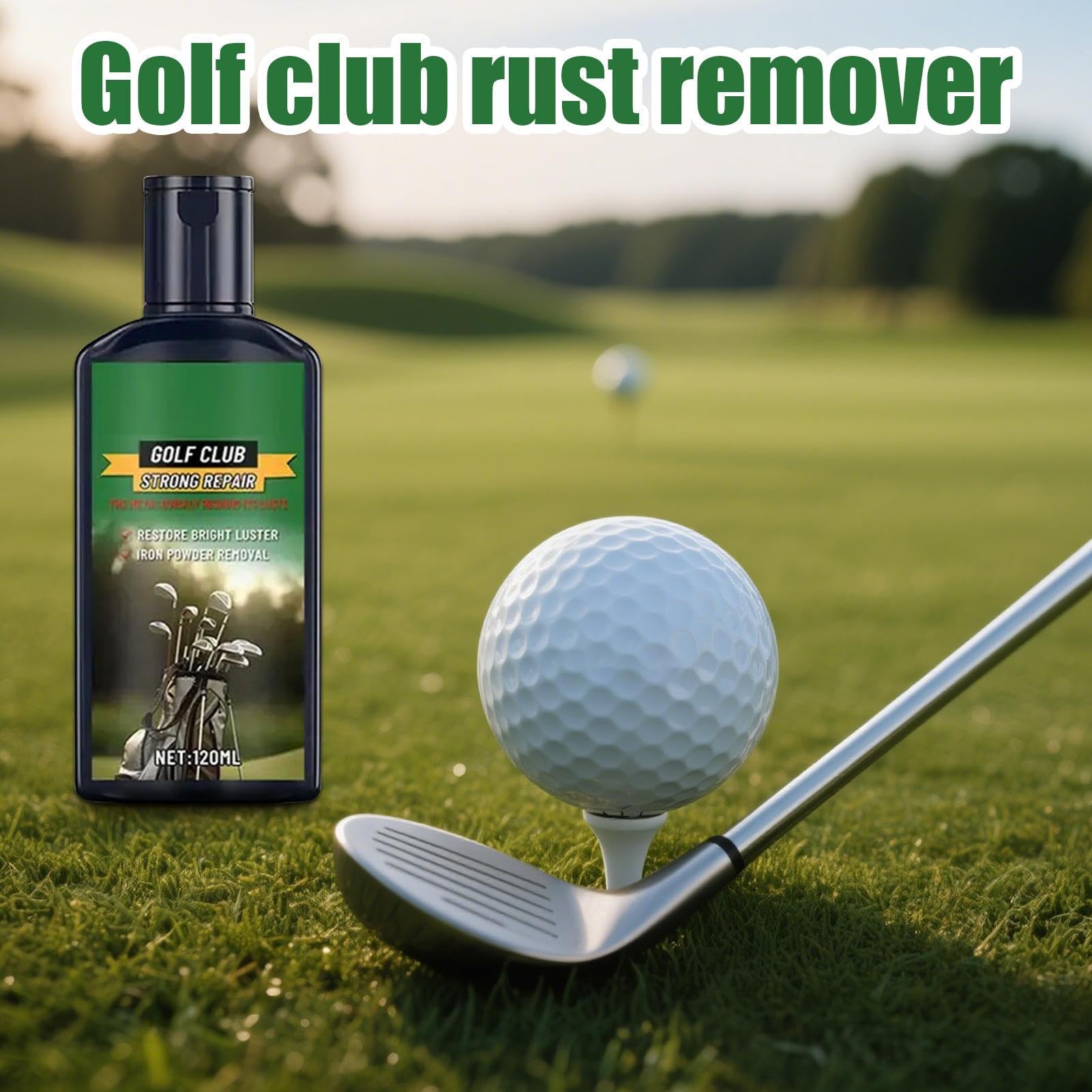 Golf Iron Cleaner, composto da 120 ml con spugna per lucidare giocatore di golf e metallo e alluminio