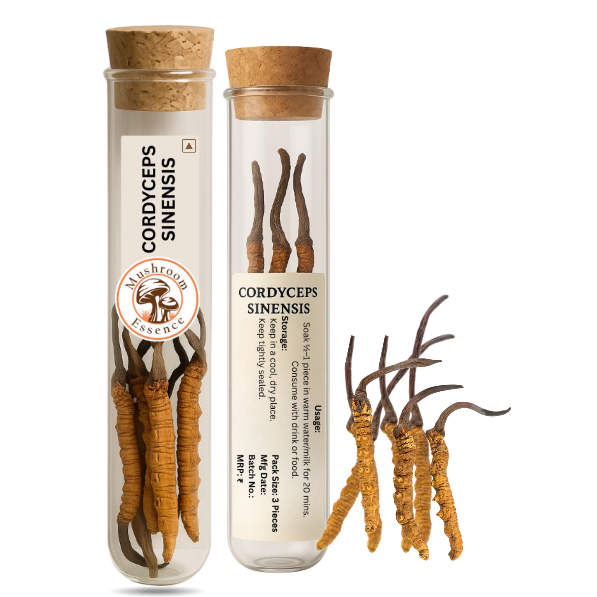 Kida Jadi Buti Original Whole Dried 12 Pcs -3gm | Naturally Dried Himalayan Yarsagumbha | kida jadi | keeda jadi | No Additives | Authentic & Pure Keeda Jadi Buti Caterpillar Fungus Cordyceps Sinensis-image-26