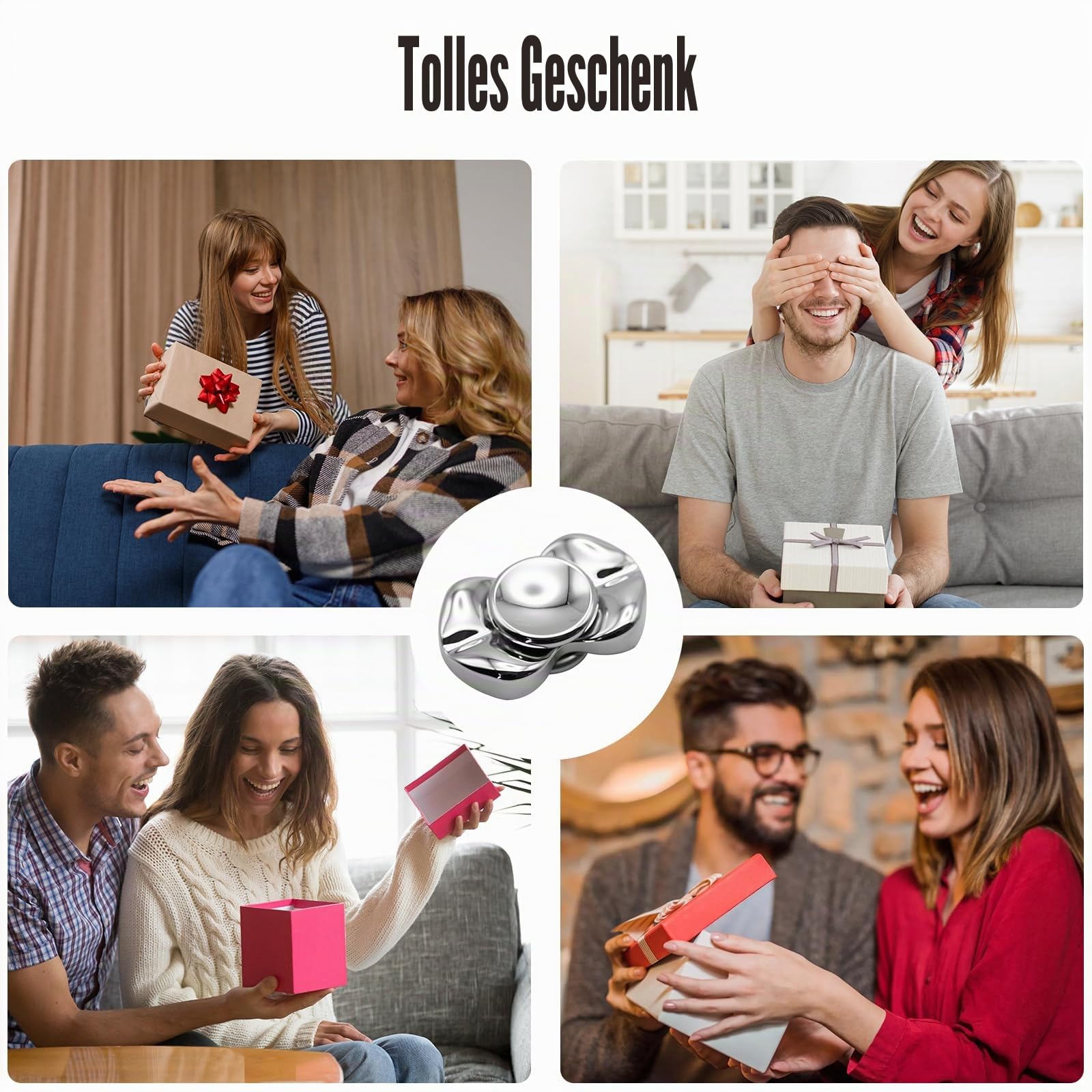 Fidget Toys Erwachsene,Push Slider Card,Magnet Dekompression Toy,Minimalistisches Modernes Design,sensorisches Spielzeug aus Metall für ADHS Autismus,Bürospielzeug