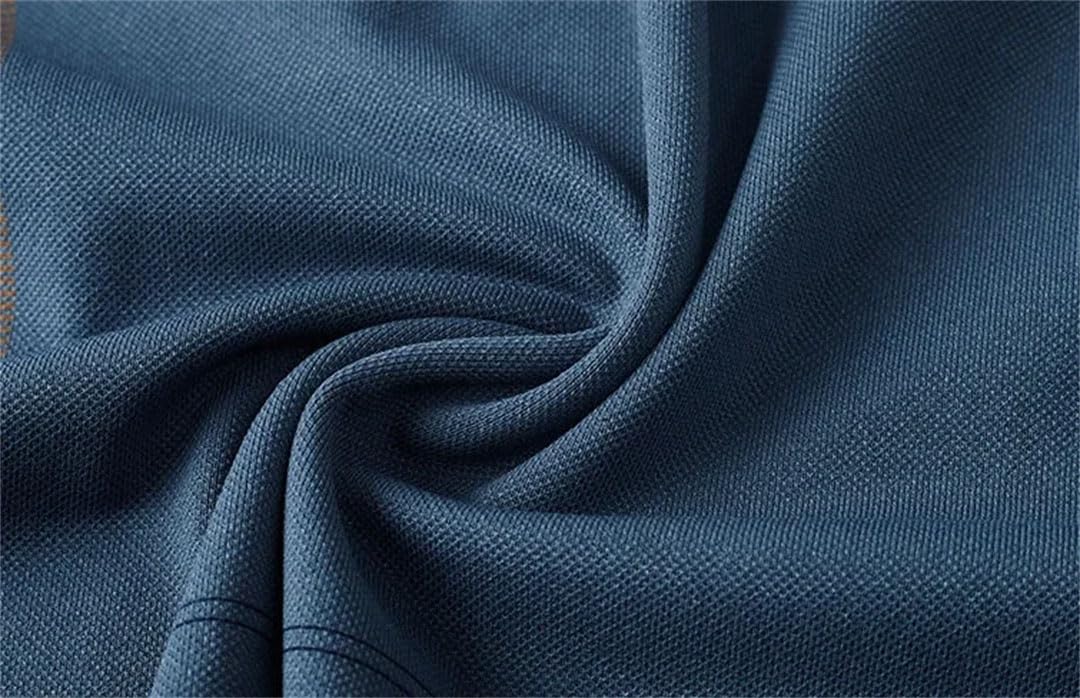Sudadera tipo polo de manga larga para hombre, 100% algodón