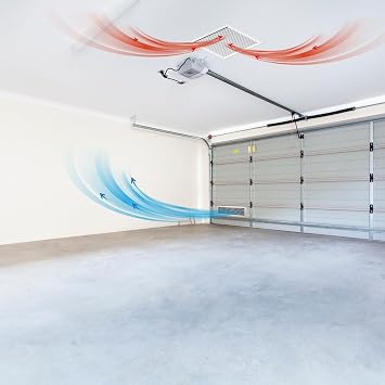 Solatube Large Garage Fan with Ducting 2502 CFM Ventilation Kit 800 Sq Ft | Pro-grade heat & fume removal system features 7 variable speeds & remote control for custom airflow management.