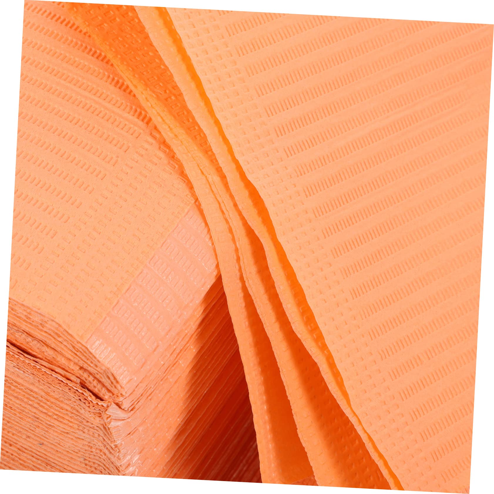 VALICLUD Tappetino per Unghie Monouso in Polpa, 125 Pezzi, Protegge Piano del Tavolo, per Salone Manicure e Studi Dentistici | Arancione, per Tavolo Manicure Professionale e Studi Odontoiatrici, Accessori Nail Art