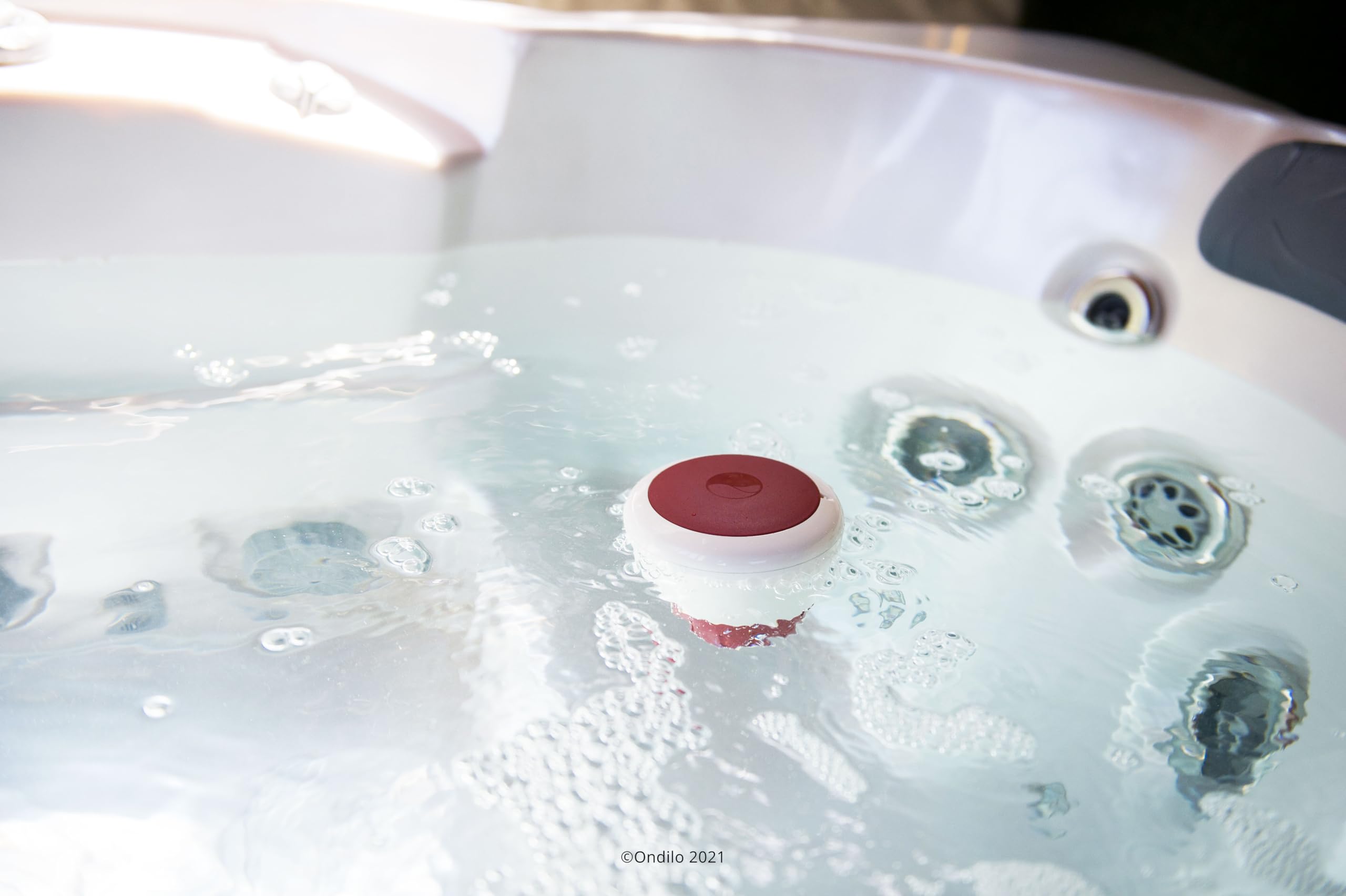 ICO Spa V2 Cloro Bromo - Analizador de agua conectado para spas tratados con cloro o bromo - Medidas 1 vez/hora pH, ORP, temperatura del agua - Recomendaciones para smartphone