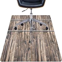 Vista 17 de Teal Hardwood Floor Desk Chair Mat, Painted Wood Board Horizontal Lines Birthdays Easter Holiday Print Backdrop Image, Protects Hardwood Floor Under