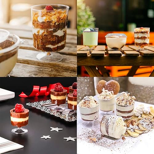 Miniatura 4 de Vasos de plástico para vino de 2 onzas, paquete de 10 copas de vino pequeñas, copas de vino de plástico, vasos de degustación de 2 onzas, vaso