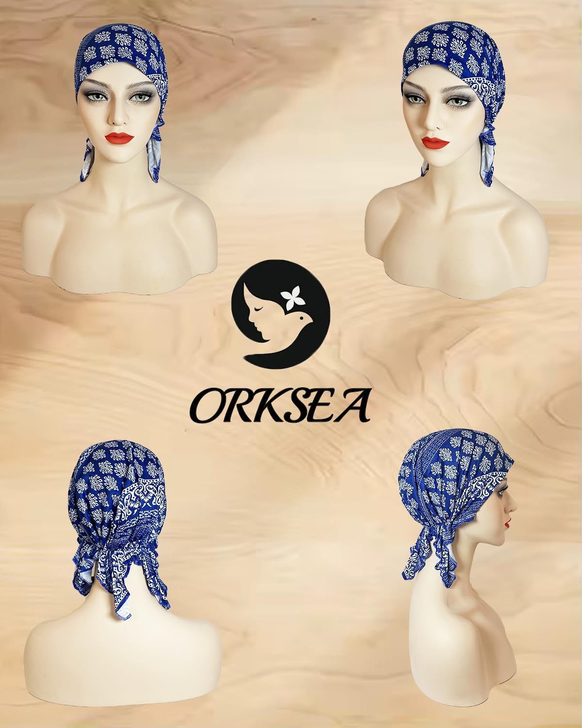 Chemo Headwear for Women Pre-Tied Head Scarf Slip On Headwraps Soft Turbans Cancer Hats Beanie Coverings Scarves - Image 2