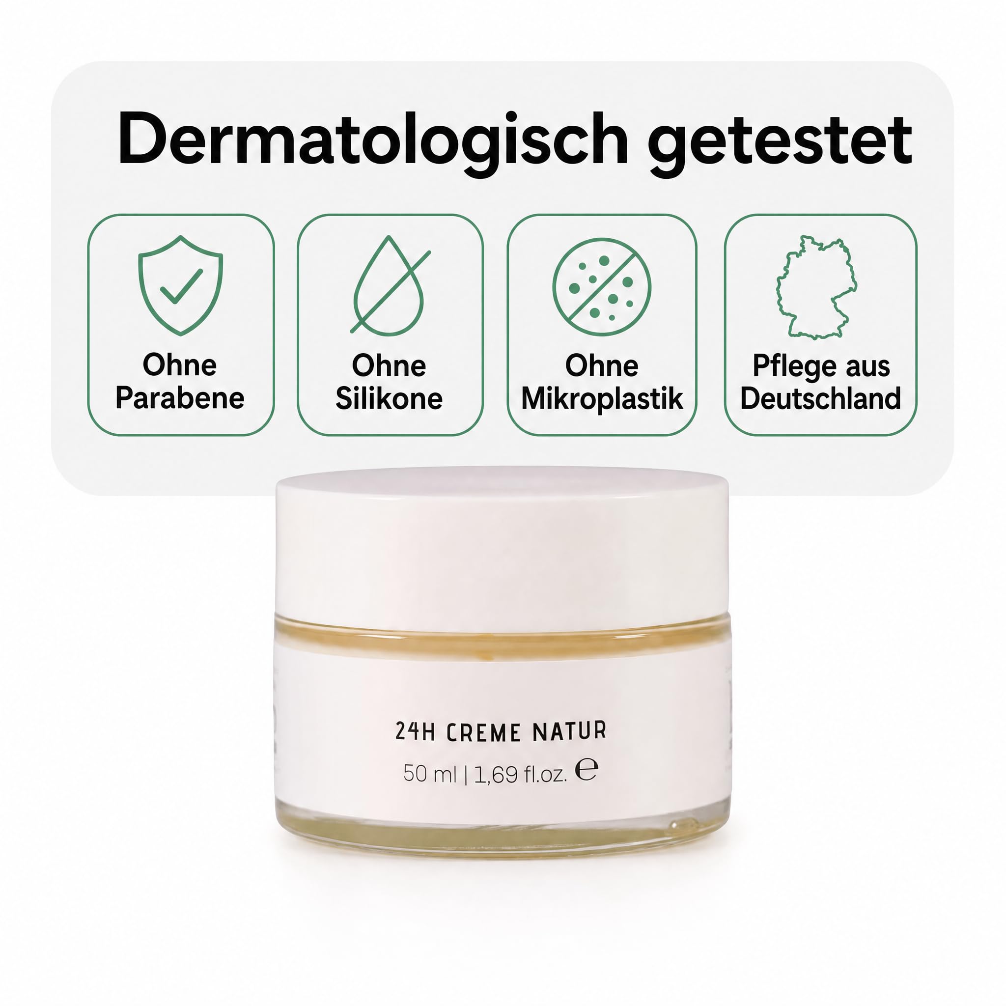 KS Beauty Gesichtscreme 24h, Tages- & Nachtcreme mit Aloe Vera, 50 ml | Feuchtigkeitscreme für Gesicht mit Q10, Niacinamid & Vitamin E – dermatologisch getestet, für sensible Haut geeignet