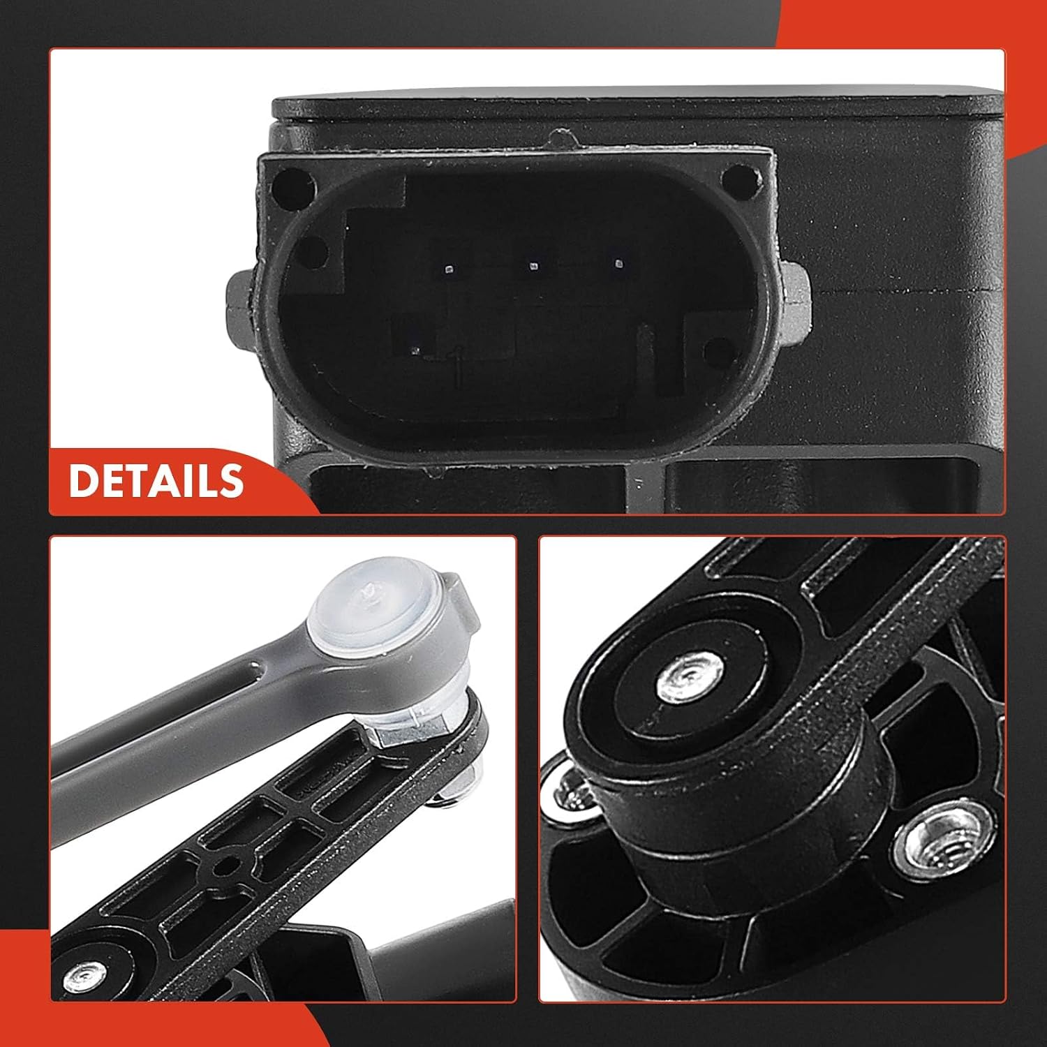 A-Premium Ride Height Level Sensor Compatible with Volkswagen Phaeton, 2004 2005 2006, 4.2L 6.0L, Front Left Driver Side, Replace# 3D0941285E, 3D0941285D