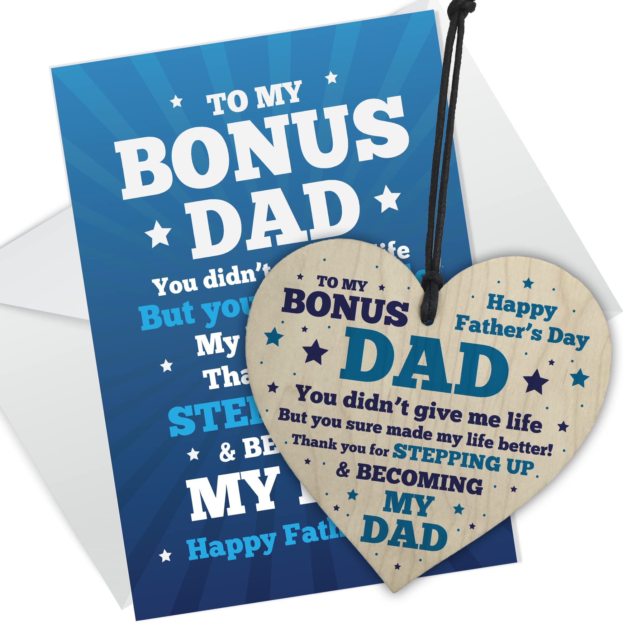 Fathers Day Card, Step Dad Card, Card For Step Dad, Humorous Step Dad Fathers Day Card, Step Dad Card From Daughter Son (Card)