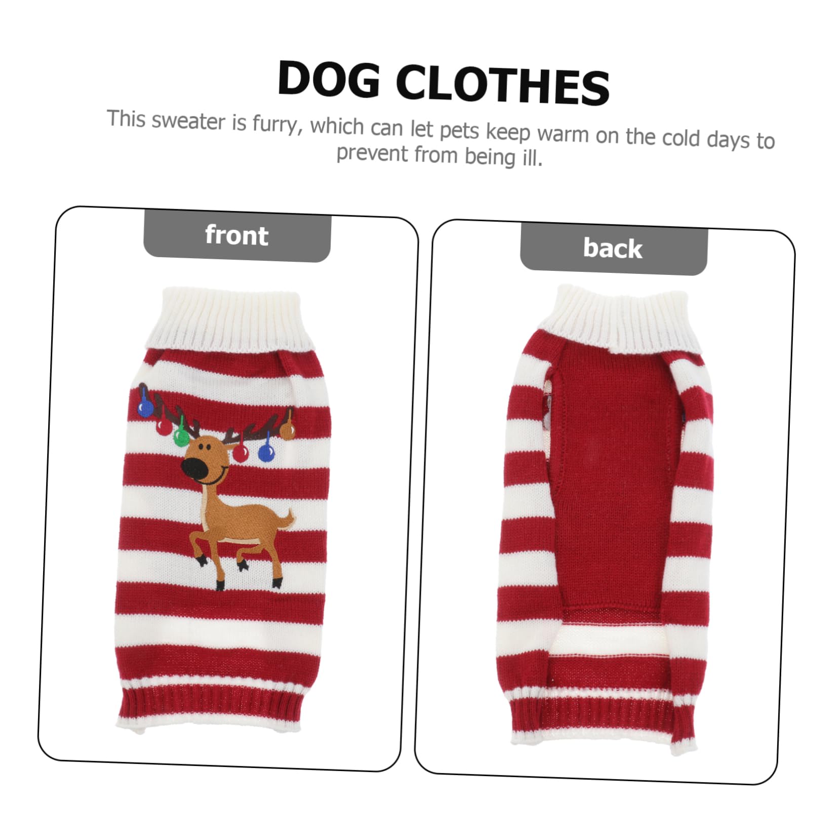 BESPORTBLE Roter Hundepullover aus Acrylfasern mit Elchmuster Ärmelloses Design für Stilvolle Weihnachtsfeiern im Winter Gemütlicher Pullover für Mittelgroße Hunde