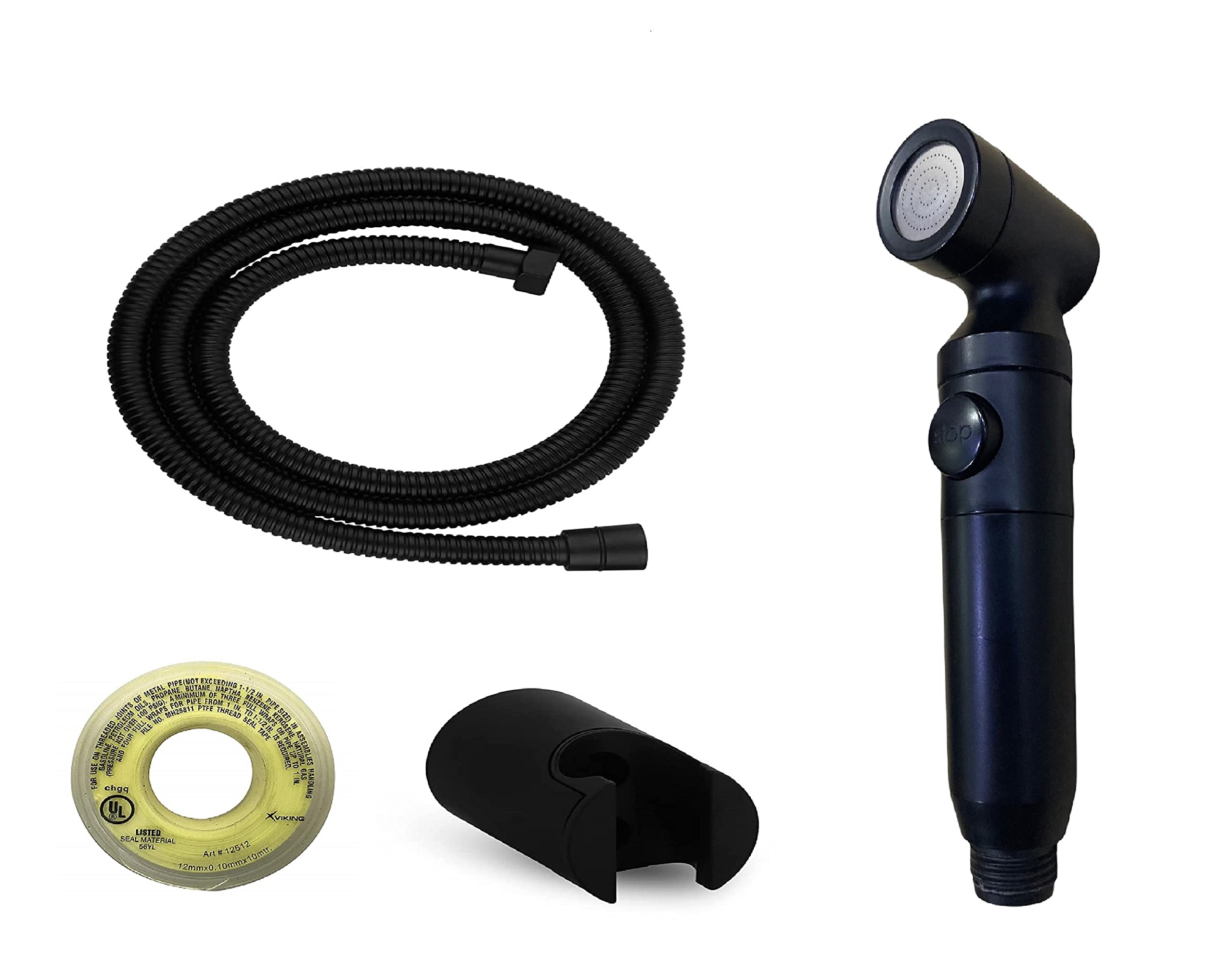 JAGGER Ultra HFB1121 Health Faucet Handheld Toilet Jet Spray with 1 Meter Black Stainless Steel Tube and Wall Hook-Chrome Finish Bidet with Hose and Holder/Clutch Set (B09MZ7T7TX) Amazon Price History, Amazon Price Tracker