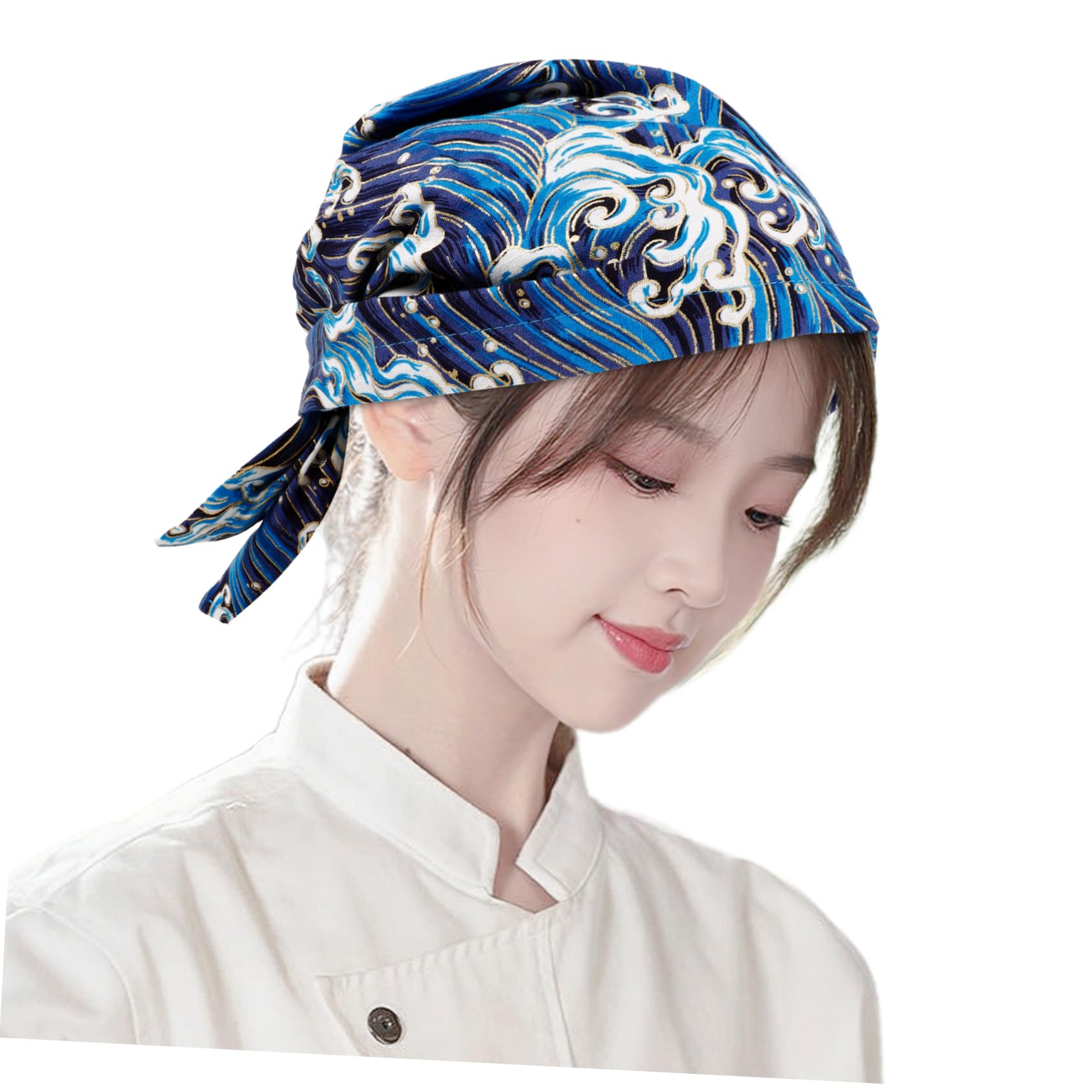 MAGICLULU Sombrero De Cocinero Gorro Cocinero Sombrero De Cocina Resistente Desgaste Gorros De Chef para Hombre Universal De Trabajo o De o Paño Blue