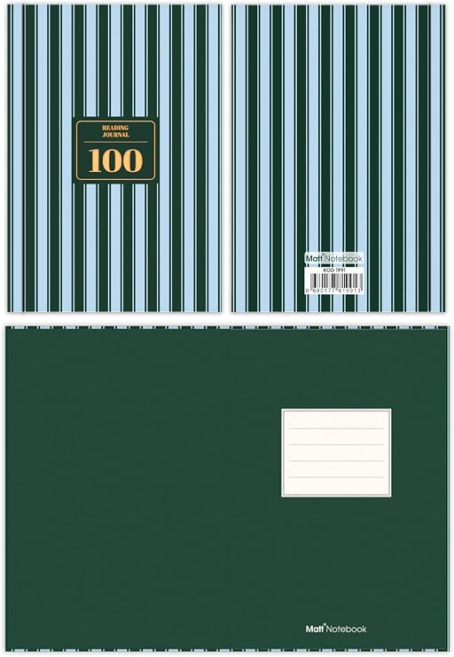 Matt Notebook Kitap Okuma Günlüğü Reading Journal Yeşil