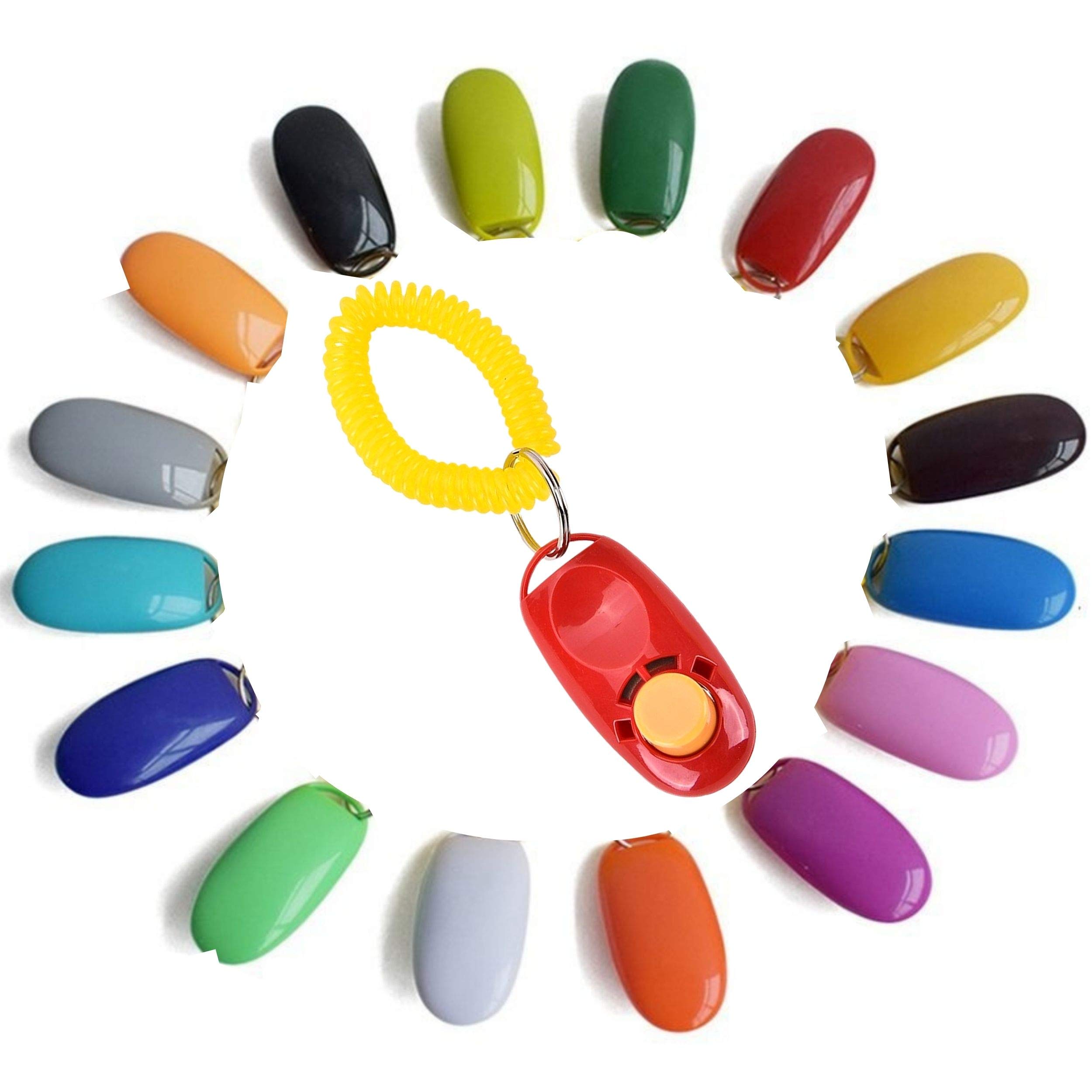 Dog Puppy Clickers, Obedience Training For Pet Puppies, Cats and Dogs (Red)