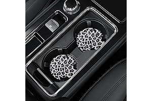 4 Pack Car Coasters: Fun & Vibrant Drink Holders for Women's Cars