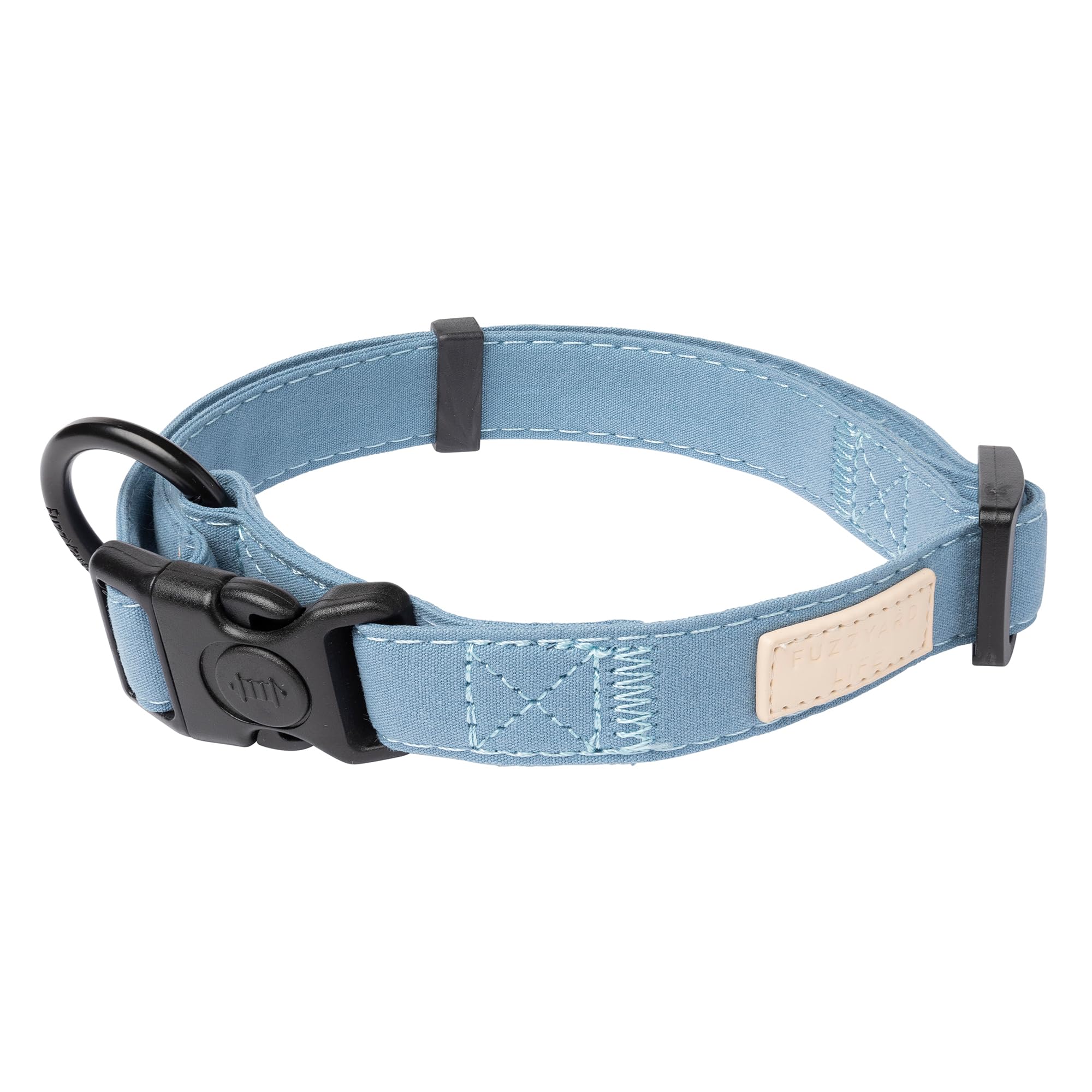 Collier pour petits chiens Fuzzyard Life nylon bleu réglable