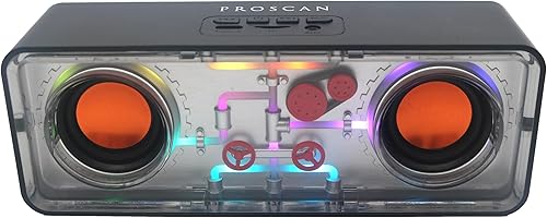 Altavoz Bluetooth portátil - Altavoces duales inalámbricos  Altavoz Bluetooth pequeño con luces  Entrada de tarjeta AUX y TF  Ideas de regalos